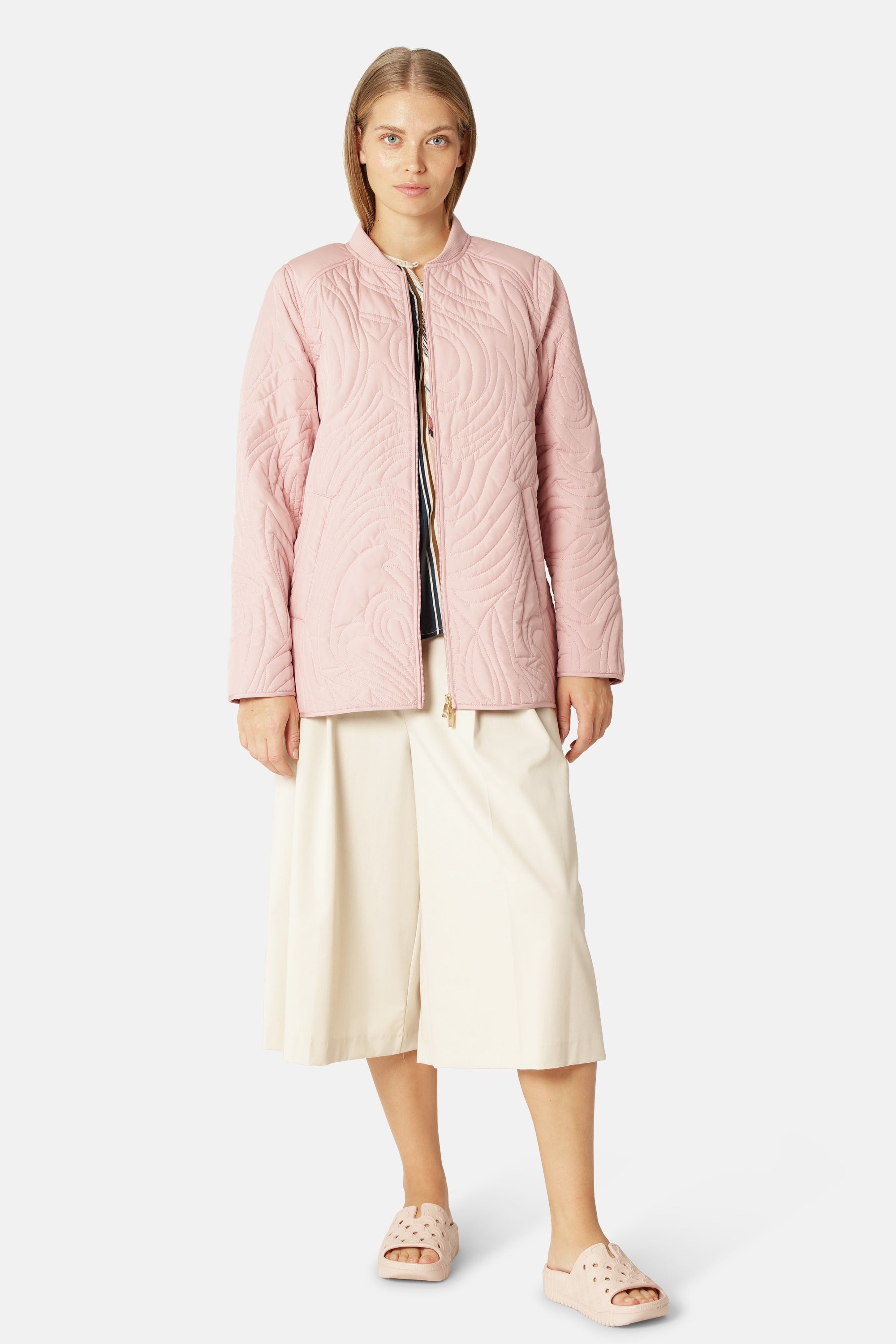 Short Quilt Jacket - Peachskin